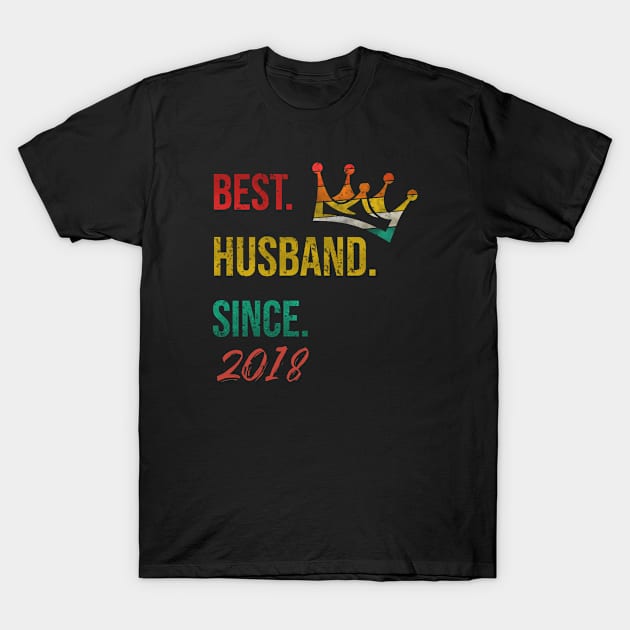 Best Husband Since 2018 T-Shirt by irenelopezz